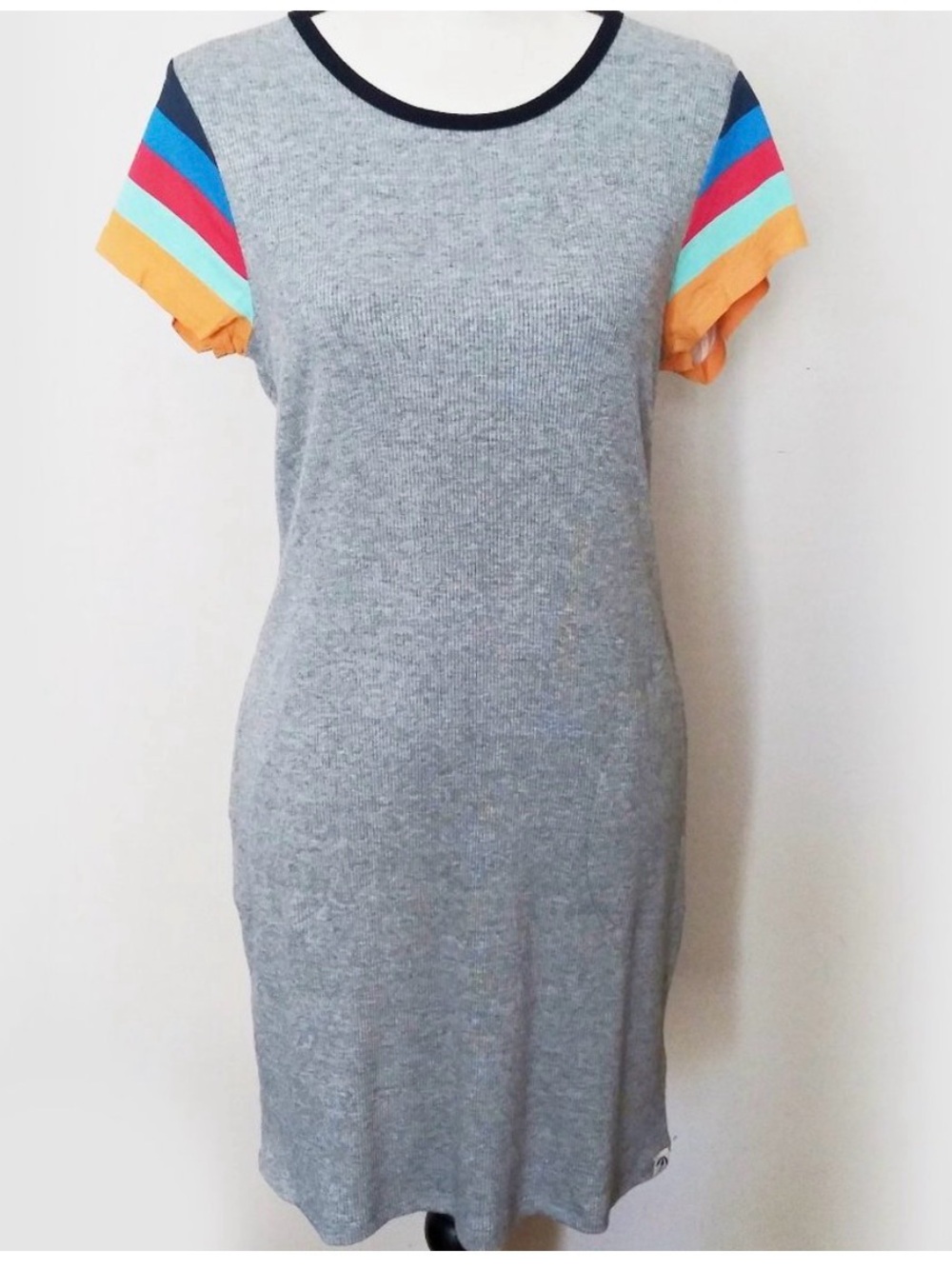 SPLENDID x GRAY MALIN Ribbed Lifeguard Seaside Knit Shift Dress Sz S - Like New